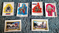 LOT of (6) 1984 TOPPS MASTERS OF THE UNIVERSE STICKER CARDS ~ HE-MAN & SKELETOR picture