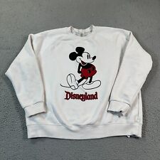Vintage Disneyland Resort White Long Sleeve Mickey Mouse Graphics Shirt Size XL picture