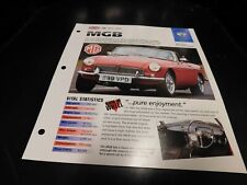 1962-1964 MGB Spec Sheet Brochure Photo Poster 1963 picture