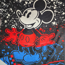 Walt Disney Vintage Biederlack Mickey Mouse Reversible Throw Blanket 59
