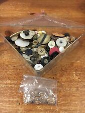Huge Lot of Antique Vintage Buttons Assorted Lot **SEE PICS* 100+ picture