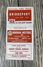 Vintage 1968 October 27 Bridgeport And New York Official Time Table New Haven picture