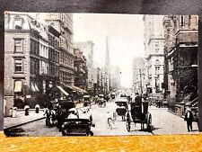 Antique Post Card New York City Fifth Avenue Street Scene Vintage Rare RPPC picture