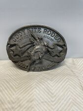 Vintage Cody Wyoming Rodeo Belt Buckle 1996 Never Worn Heavy Nice Buckle picture