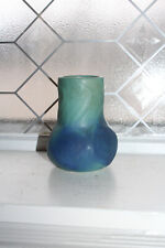 Vintage Van Briggle Pottery Ming Blue Spiderwort Vase picture