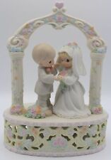 Precious Moments I Give You My Love Forever True Music Box Bride & Groom 876143 picture