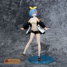 Anime Re Rem gym swimsuit bikini girl Standing PVC Figure Statue Toy Gift picture