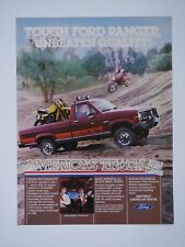 1984 Ford Ranger 4 x 4 Vintage AMERICA'S Truck Original Print Ad 8.5 x 11