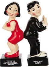 Attractives Magnetic Ceramic Salt Pepper Shakers You Do The Hokie Pokie picture
