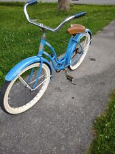 Vintage 1960's ?  Womens  Schwinn  Spitfire Bicycle Bike Girls Blue picture