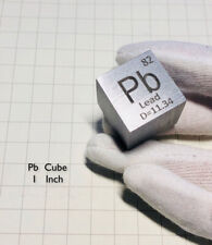 1pcs 1inch Lead Metal Cube Pb 99.99% Pure For Element Collection 180g 25.4mm picture