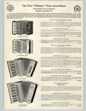 1932 PAPER AD 2 PG Hohner Piano Accordion Stradella Model Anglo Concertina picture