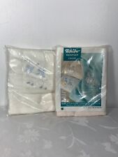 Vintage Embroidered Guest Towels (2) German New In Package picture