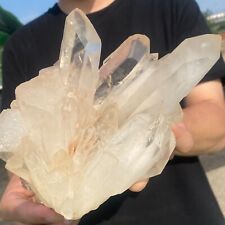 3.6lb A++Large Natural Clear white Crystal Himalayan quartz cluster /mineralsls picture