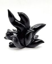 Ice Obsidian 9 Tailed Fox, Large Hand-Carved Statement Piece, Gemstone 9 tailed  picture