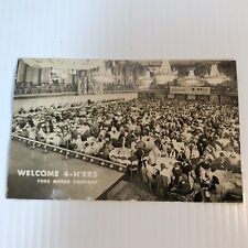 1957 National 4-H Congress Group Photo Postcard Ford Motor Company  picture