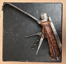 Pre 1868 Joseph Kirkby & Sons Sheffield Multi Tool Folding Pocket Knife picture