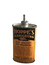 Vintage Hoppe's Lubricating Oil 3oz OIL CAN  - Lead Spout Nice Empty picture
