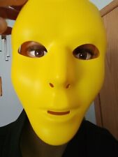 Creepy Yellow Mask ☆ Halloween Scary Masque ☆ Simple But Scary ☆ NWT ☆ Aaaaaaah picture