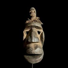 African Hand Carved antiques, large African mask Dan Mask Liberia-G1595 picture