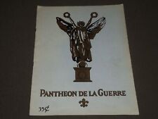 1927 THE PANTHEON DE LA GUERE PROGRAM - MADISON SQUARE GARDEN - J 2364 picture