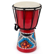 4 Inch Djembe African Hand Drum Mahogany Standard Goat Skin Drumhead picture
