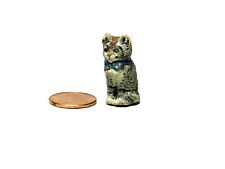 VTG Miniature Cat 1930's or 1940's Clay Sculpted Figurine 1