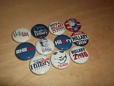 HILLARY CLINTON 2016 election campaign buttons badges pins democrat president picture