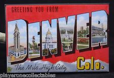 Greetings from Denver Vintage Postcard 2