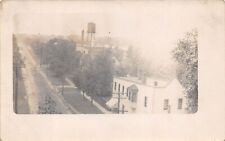 RPPC Enos Ave Springfield Illinois Aerial View Water Tower Photo AZO Postcard picture