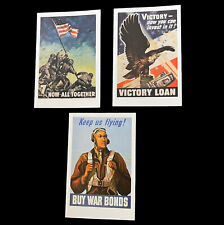Blinded Veterans Association BVA Patriotic USA Blank Note Cards Lot Of 3 picture