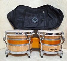 This Is A Set Hand Made HR El piernas Bongo From Colombia Natural Wood picture