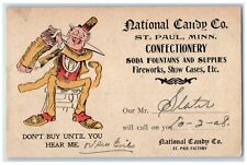 1908 National Candy Co. St Paul Sleep Eye Minnesota MN Advertising Postcard picture