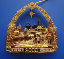 Danbury Mint  2000 Annual Gold Christmas Ornament  