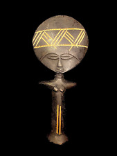 African Tribal Art Wooden Carved statue tribal wood akua'ba doll Figures-5060 picture