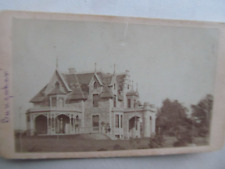 Very Rare c1860 Antique Carte de Visite OUTSIDE PHOTO of Scranton, Penn. Mansion picture