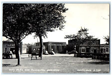 Anita Iowa RPPC Photo Postcard City Park Municipal Building c1940's Vintage picture