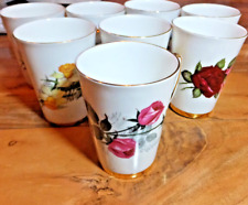 Unique collection of 8 Vintage Royal Victoria Fine Bone China Tea Cups picture