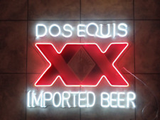 Dos Equis XX Beer Faux Neon LED Sign for Diners, Bars, Man Caves, RVs, 23