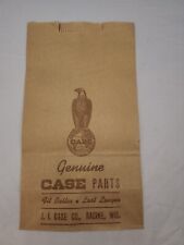Vintage 1940's Era J.I. Case Company Racine WI Paper Parts Bag Graphic picture
