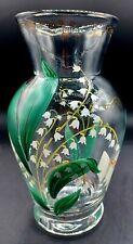 Lenox Lily Of The Valley Artist Signed Hand Painted Vase Romaina 7 1/8
