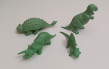 Marx Dinosaurs Green Plastic Vintage 1960s Prehistoric Playset  Figures Lot of 4 picture