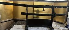 Japanese Old Samurai Sword Set W/stand picture