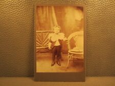 Victorian Antique Cabinet Card Photo of Young Boy picture