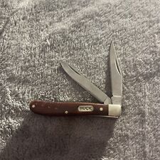 Buck 381E Vintage Pocket Knife Brown Perfect Condition picture