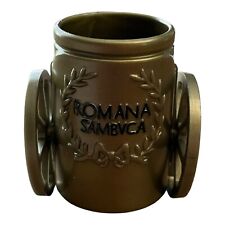 NEW Romana Sambuca Plastic GOLD Shot Glass ROMAN CHARIOT Pull Back Sambvca RARE picture