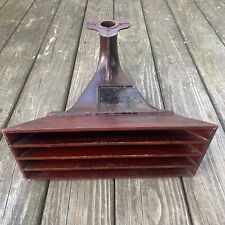 Antique Victor Talking Machine Victrola Phonograph Parts: Cast Iron & Wood HORN picture