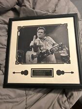 Johnny Cash custom Framed photo from San Quentin prison. Great condition picture