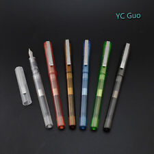 6X Jinhao 991 Transparent Fountain Pens Extra Fine Nib Black Unavailable picture