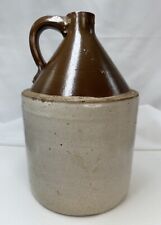 Vintage Whisky / Moonshine Jug - 1 Gallon 2-Tone Brown Crock Stoneware picture